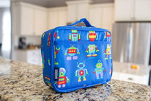 Load image into Gallery viewer, Wildkin Insulated Lunch Box for Boys and Girls, Perfect Size for Packing Hot or Cold Snacks for School and Travel, Mom's Choice Award Winner, BPA-Free, Olive Kids (Robots)