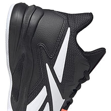 Load image into Gallery viewer, Reebok Men's More Buckets Sneaker, Black/White/Orange Flare, 9.5