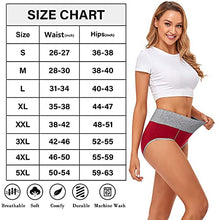 Load image into Gallery viewer, Tummy Control Underwear for Women High Waisted Cotton Underwear Soft Briefs Ladies Breathable Panties Multipack