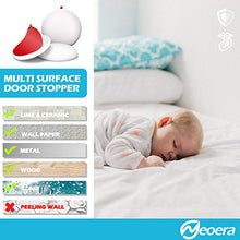 Load image into Gallery viewer, Neoera Door Stopper Wall Protector (5Pack) 2.3" Rubber Door Handle Bumper, Wall Protectors with Premium Self Adhesive Sticker for Protecting Wall (White)