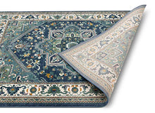 Load image into Gallery viewer, Well Woven Jada Blue Traditional Medallion Area Rug 5x7 (5'3" x 7'3")