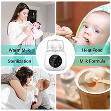 Load image into Gallery viewer, Baby Bottle Warmer Steam Sterilizer, EIVOTOR 6 in 1 Double Bottle Baby Bottle Warmer, LED Display & Baby Food Rapid Heater Warm Milk Formula Heat Food Defrost, BPA Free