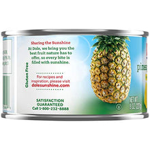Load image into Gallery viewer, Dole Canned Pineapple Chunks in 100% Fruit Juice, 8 Oz