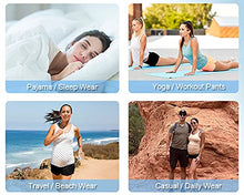 Load image into Gallery viewer, PACBREEZE Women's Maternity Shorts Over Belly Pregnancy Activewear Workout Running Athletic Lounge Shorts(Black Burgundy, Large)