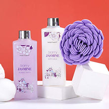 Load image into Gallery viewer, Bath Gift Set for Women - Luxurious 8 Pcs Bath Set with Jasmine Scented, Includes Bubble Bath, Shower Gel, Milk Lotion & Butter and More, Perfect Women Gifts