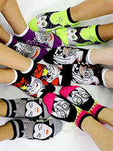 Load image into Gallery viewer, Disney Villains Teen Womens 6 pack Socks (Shoe: 4-10 (Sock: 9-11), Villains Black/Multi)