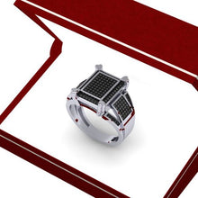 Load image into Gallery viewer, Dazzlingrock Collection 0.50 Carat (ctw) Sterling Silver Round Black Diamond Mens Ladies Unisex Cocktail Ring 1/2 CT, Size 6