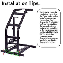 Load image into Gallery viewer, Marada Racing Wheel Stand with V2 Support Game Support Stand Up Simulation Driving Bracket for Logitech G29, G27 and G25 Racing Simulator Steering Wheel Stand Without Wheel and Pedals