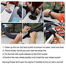 Load image into Gallery viewer, ROCKBROS Rooftop Bike Rack Sucker Quick Release Upright Bike Carrier for Car 1 Bike Black