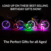 Load image into Gallery viewer, Activ Life Bicycle Spoke Lights (2 Tires, Color-Changing) Fun Accessory for Cool Beach Cruisers, Top Mountain, BMX Trick, Road, Recumbent, Commuting, Tandem, Kids & Folding Bike Best Wheel Lights