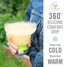Load image into Gallery viewer, HOST Freeze Stemless Margarita, Plastic Glass Insulated Gel Chiller, Double Wall Frozen Cocktail, Set of 2 Cups, 12 oz, Grey