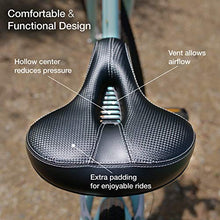 Load image into Gallery viewer, Life's Best Brand Comfortable Bike Seat is a Pain Free Bicycle Accessory for Men, Women or Children. Universal fit Perfect for Mountain Ride,Cruiser, Kids, Spin or Exercise Bike