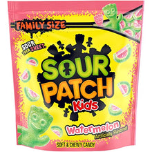Load image into Gallery viewer, SOUR PATCH KIDS Watermelon Soft & Chewy Candy, Family Size, 1.8 lb Bag