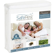 Load image into Gallery viewer, SafeRest Mattress Protector – California King, Premium, Cotton, Waterproof Mattress Cover Protectors – White