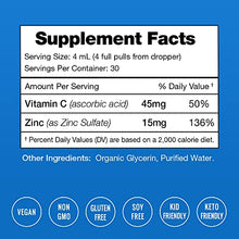 Load image into Gallery viewer, Organic Zinc Sulfate Liquid Supplement | Immune Support System Boost | Pure Ionic Concentrated Mineral Drops for Men, Women & Kids Enhanced with Vitamin C - 4 oz Great Tasting Defense Booster