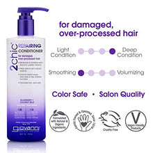 Load image into Gallery viewer, GIOVANNI 2chic Repairing Conditioner, 24 oz. Blackberry & Coconut Milk for Dry, Damaged, Color Treated Hair, Enriched with Argan, Shea Butter, Keratin, Sulfate Free, No Parabens (Pack of 1)