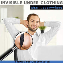 Load image into Gallery viewer, Posture Corrector for Women Men, Back Brace, Comfortable Posture Trainer for Spinal Alignment and Posture Support, Adjustable Back Straightener (Universal)