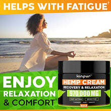 Load image into Gallery viewer, Natural Hemp Cream with MSM, Arnica, Emu Oil, Aloe Vera, Turmeric - Effective Discomfort Elimination for Joints, Hips, Back, Neck, Knees, Elbows, Fingers - Maximum Potency Hemp Oil Extract Gel, 4 oz