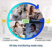 Load image into Gallery viewer, VTech VM819 Video Baby Monitor with 19Hour Battery Life 1000ft Long Range Auto Night Vision 2.8β Screen 2Way Audio Talk Temperature Sensor Power Saving Mode and Lullabies, White