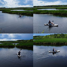 Load image into Gallery viewer, Blue Water Toys 2-in-1 SUP And Kayak! | 10’ Inflatable Stand Up Paddle Board/Kayak | Complete Accessory Set That Includes Convertible Paddle, Kayak Seat, Travel Backpack, and More!