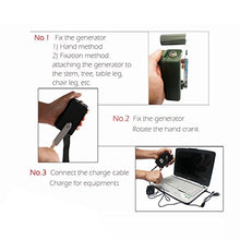 Load image into Gallery viewer, HUABAN Hand Crank Generator High Power Charger for Outdoor Mobile Phone Computer Charging 30W / 0-28V with USB Plug (Green Generator + DC Regulator)