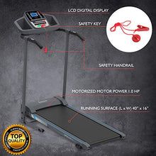 Load image into Gallery viewer, SereneLife Smart Electric Folding Treadmill – Easy Assembly Fitness Motorized Running Jogging Exercise Machine with Manual Incline Adjustment, 12 Preset Programs | SLFTRD20 Model