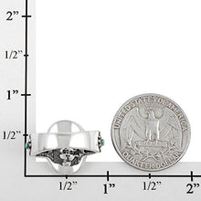 Load image into Gallery viewer, Sterling Silver Ring with Genuine Turquoise (SELECT color) (Turquoise, 11)