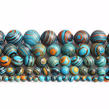 Load image into Gallery viewer, 6mm Natural Blue Malachite Beads Gemstone Beads for DIY Jewelry Making 1 Strand/Bag (6mm, Blue Malachite)