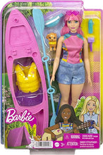 Load image into Gallery viewer, Barbie It Takes Two Camping Playset with Daisy Doll (Curvy with Pink Hair, 11.5 in), Pet Puppy, Kayak & Camping Accessories, Gift for 3 to 7 Year Olds