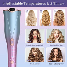 Load image into Gallery viewer, Aliavos Automatic Curling Iron, Auto Hair Curler with 4 Temp Up to 425℉& 3 Timer & Dual Voltage,1" Larger Rotating Barrel Curling Wand,Fast Heating, Anti-Scald, Auto Shut-Off Spin Iron for Styling