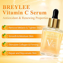 Load image into Gallery viewer, Vitamin C Serum for Face, BREYLEE Moisturizing Serum Hydrating & Brightening Serum for Dark Spots Hyaluronic Acid Fine Lines and Wrinkles 1.41fl oz