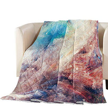 Load image into Gallery viewer, T&H XHome Luxury Quilted Comforter Bedspread-Thin Soft Cozy,Abstract Painting Reversible Stitched Summer Lightweight Quilt Coverlet for All Season Oversized California King Size