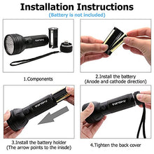 Load image into Gallery viewer, Vansky Flashlight Black Light 51 LED Blacklight Detector for Dog/Cat Urine,Dry Stains,Bed Bug, Matching with Pet Odor Eliminatornator, Eliminator, uv-2