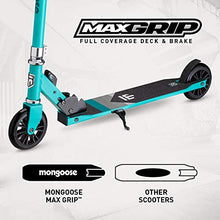 Load image into Gallery viewer, Mongoose Trace Youth/Adult Kick Scooter Folding and Non-Folding Design, Regular, Lighted, and Air Filled Wheels, Teal, 120mm Wheels