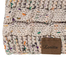 Load image into Gallery viewer, Loritta 2 Pack Headbands for Women Winter Warm Cable Knit Ear Warmer Thick Head Wrap Fuzzy Fleece Lined Gifts,Beige+Black