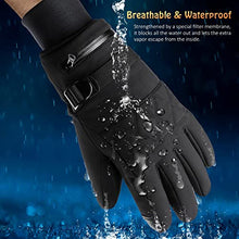 Load image into Gallery viewer, Flamino Winter Ski Gloves, Made with 3M Thinsulate Insulation, Waterproof Work Gloves with Touchscreen, Warm Snow Gloves for Women and Men in Cold Weathers