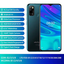 Load image into Gallery viewer, Unlocked Smartphones Ulefone Note 9P (2020) Android 10 Unlocked Cell phones, Triple Rear Camera Triple Card Slots, 6.52" Waterdrop Full-Screen Dual SIM Phones, 4500mAh Global Bands, US Version - Green