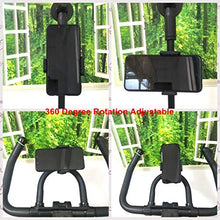 Load image into Gallery viewer, DHYSTAR Cell Phone Holder Mount Clip for Golf Cart Accessories, Music Microphone Stand Pole, Wheelchair Walker, Stroller, Boat, Bicycle Handlebar, Exercise Spin Bike, Clamp Fits Most Smartphones