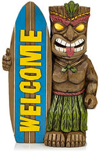 Load image into Gallery viewer, VP Home Tiki Welcome Surfboard Solar Powered LED Outdoor Decor Garden Light