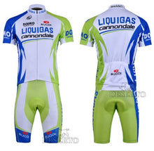 Load image into Gallery viewer, 2012 Style Liquigas-Cannondale cycling jersey Set short-sleeved jersey /Perspiration breathable (White, XXXL)