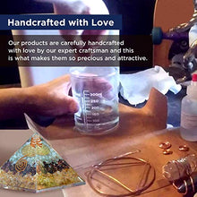 Load image into Gallery viewer, Orgonite Crystal Triple Money Pyramid Energy Generator Promotes Wealth and Prosperity with Green Aventurine, Red Garnet and Citrine – Attract Money and Success with Lucky Orgone Crystals