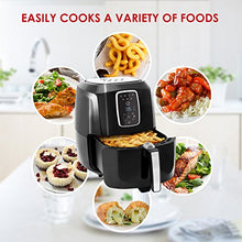 Load image into Gallery viewer, Elite Gourmet Oil-Less Healthy Cooker, Timer & Temperature Controls, PFOA/PTFE Free, 5.5 Quart, black