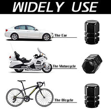 Load image into Gallery viewer, JUSTTOP Car Tire Valve Stem Caps, 12pcs Air Caps Cover, Universal for Cars, SUVs, Bike, Trucks and Motorcycles-Black
