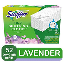 Load image into Gallery viewer, Swiffer Sweeper Dry Sweeping Pad, Multi Surface Refills for Dusters Floor Mop with Febreze Lavender Scent, 26 Count (Pack of 2)