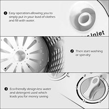 Load image into Gallery viewer, Portable Washer and Dryer,Safeplus Compact Mini Twin Tub Versatile Washing Machine with 8 lbs Washing &5 lbs Spin Dryer Load Cappacity Gravity Drain Pump and Drain Hose for apartments (gray)