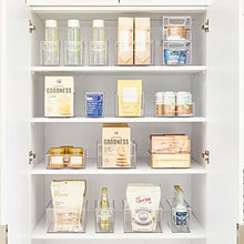 Load image into Gallery viewer, iDesign Linus BPA-Free Plastic Stackable Organizer Storage Bin with Handles for Kitchen, Pantry, Bathroom, Small