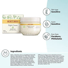Load image into Gallery viewer, Face Cream, Burt's Bees Night Facial Lotion for Sensitive Skin, Natural Skin Care, 1.8 Ounce (Packaging May Vary)