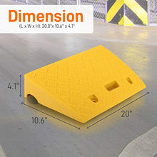 Load image into Gallery viewer, Portable Lightweight Plastic Curb Ramps - 2PC Heavy Duty Plastic Threshold Ramp Set for Driveway, Loading Dock, Sidewalk, Car, Truck, Scooter, Bike, Motorcycle, Wheelchair Mobility - Pyle PCRBDR27