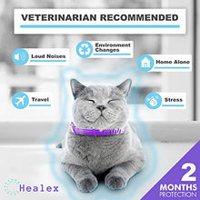 Load image into Gallery viewer, Healex Cat Calming Collar for Cats | Purrfect to Reduce Your Pet’s Anxiety or Aggression | Pheromones for Cats & Cat Anxiety Relief | Cat Calming Products for Kittens | 2-Month Protection, 1 Collar