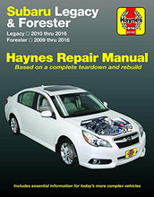 Load image into Gallery viewer, Subaru Legacy (10-16) & Forester (09-16) Haynes Repair Manual (Does not include information specific to six-cylinder and diesel engine models. ... specific exclusion noted) (Haynes Automotive)
